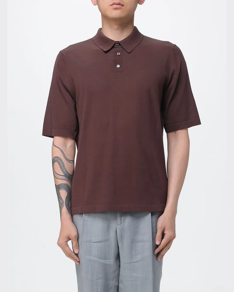 Ballantyne Baumwoll-T-Shirt Braun