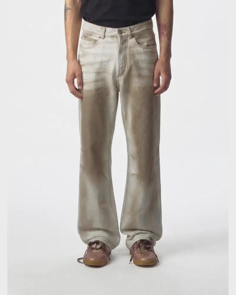 Magliano Flattone Straight Jeans aus Denim Weiß