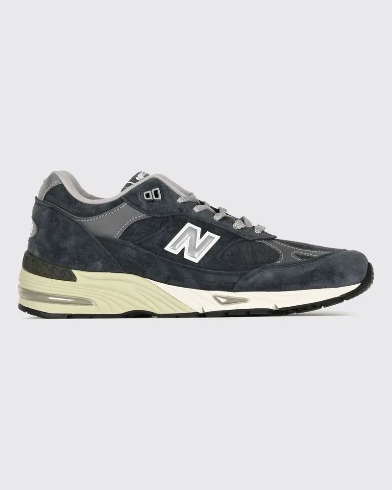 New Balance Made in UK M991v1 Low-Top-Sneakers aus Veloursleder und Mesh mit Logo Blau