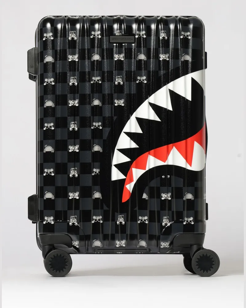 Sprayground Polycarbonat-Trolley mit Logo-Print Schwarz