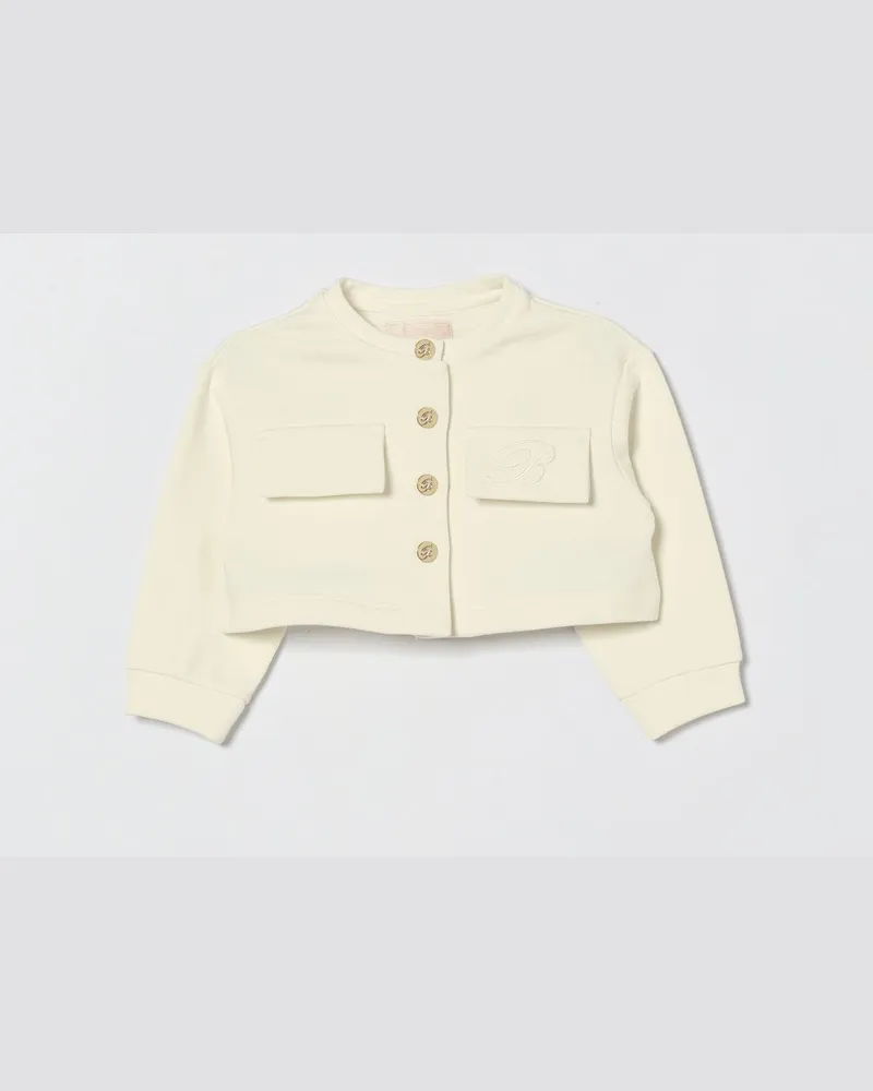 Blumarine Kurze Baumwolljacke Yellow