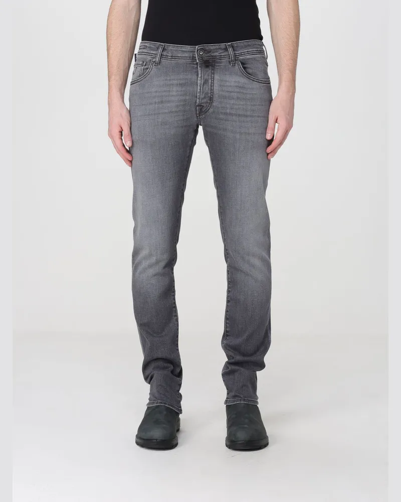 Jacob Cohën Skinny Jeans mit mittlerer Leibhöhe aus Stretch-Baumwolldenim Grau