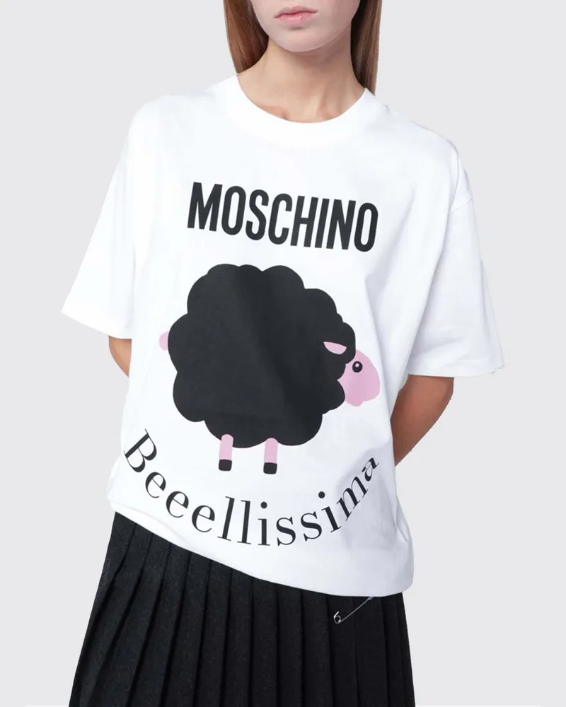 Moschino T-shirt damen Weiß