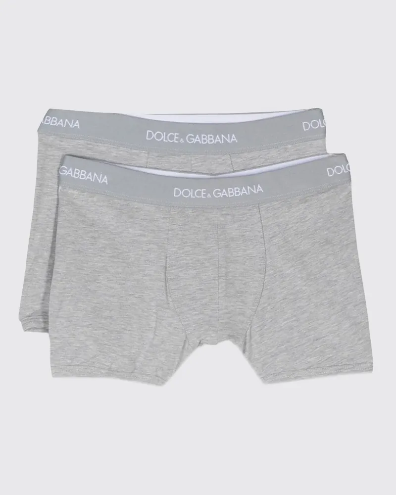 Dolce & Gabbana DOLCE  GABBANA Set aus 2 Baumwoll-Boxershorts Dolce & Gabbana Grau