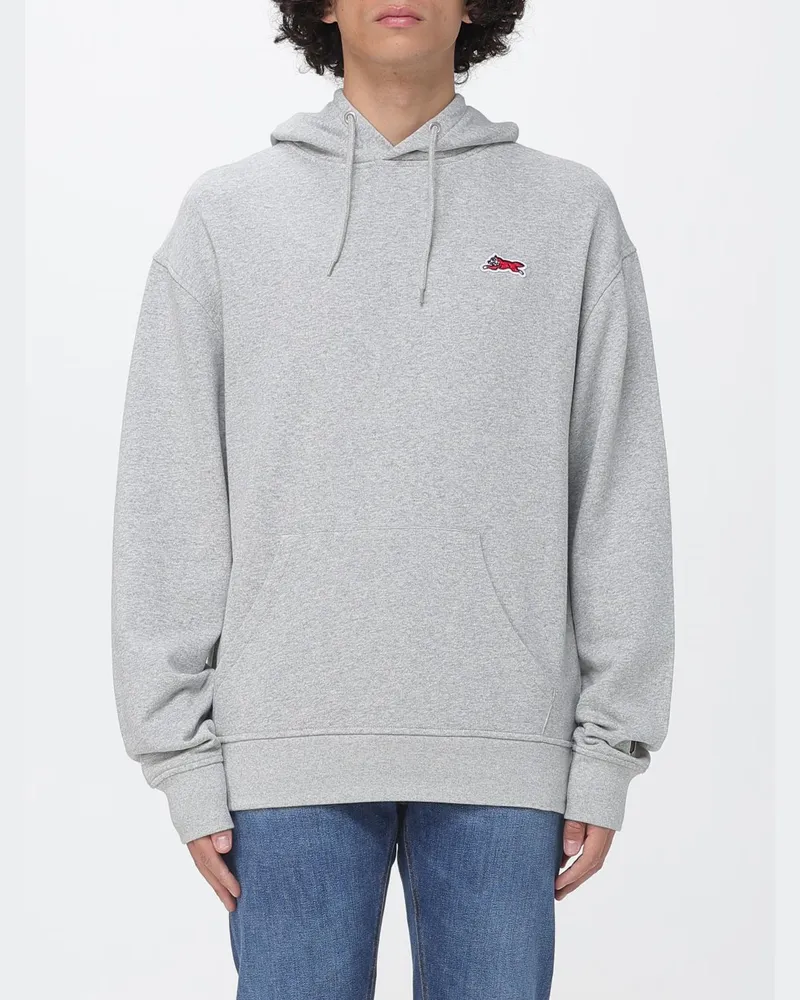 ICECREAM Baumwoll-Hoodie mit Logo Grau