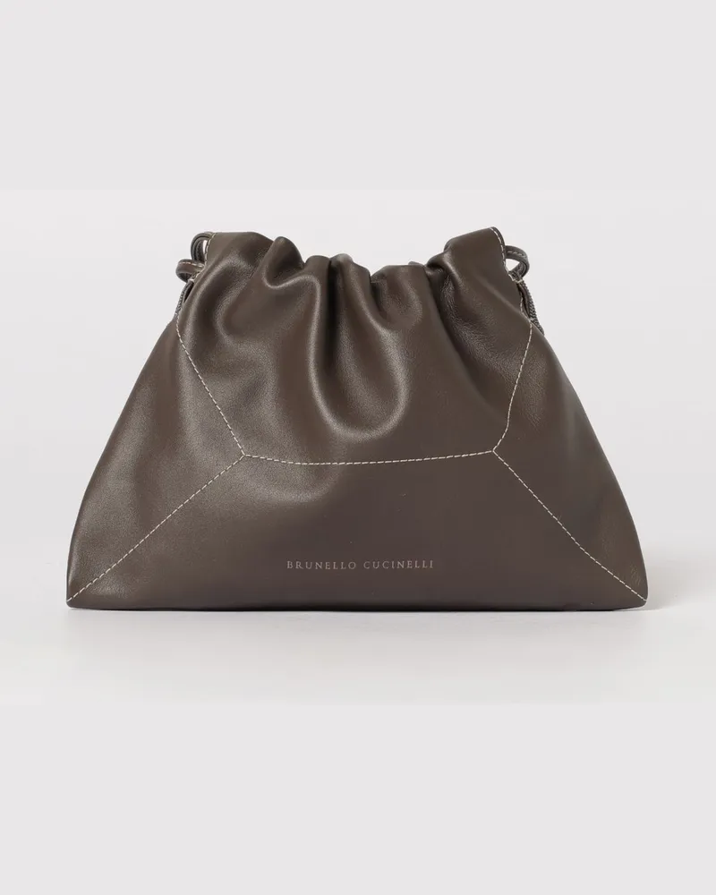 Brunello Cucinelli Schultertasche damen Braun