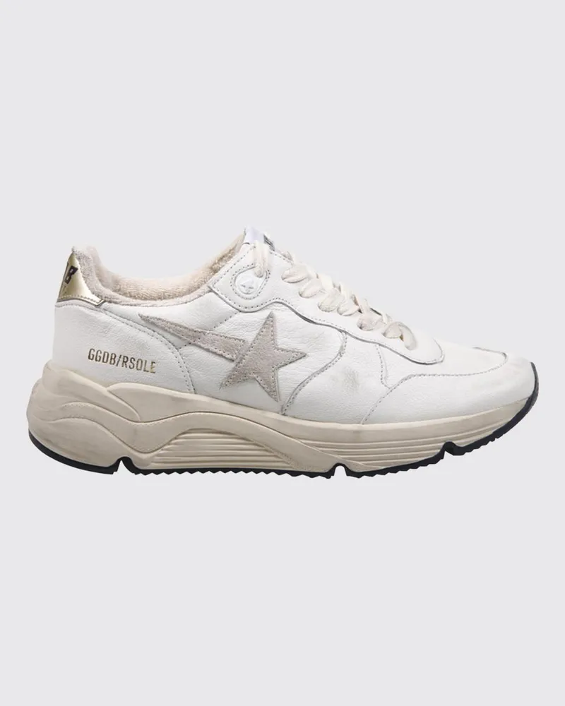 Golden Goose Running Sole Low-Top-Sneakers von aus Leder mit Used-Effekt Weiß
