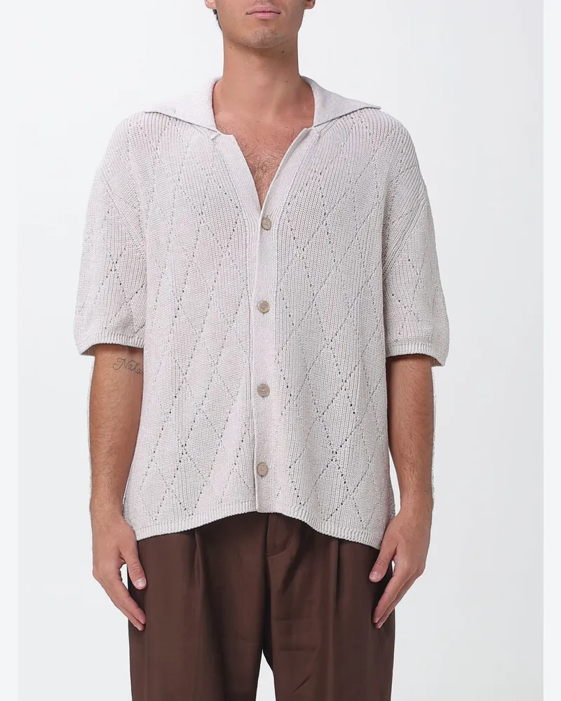 Laneus Strickhemd Beige