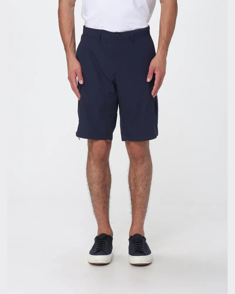 Save The Duck Cargo-Shorts aus technischem Stretch-Gewebe mit Gürtelschlaufen Navy