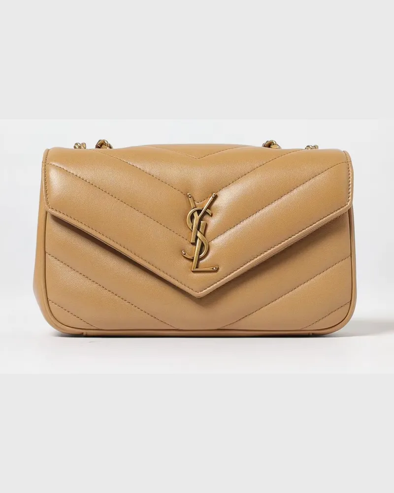 Saint Laurent Schultertasche damen Beige