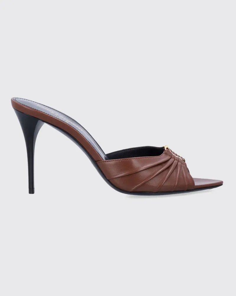 Saint Laurent Flache schuhe damen Braun