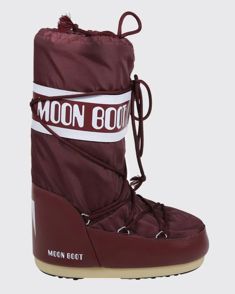 Moon Boot Schuhe damen Burgunderrot