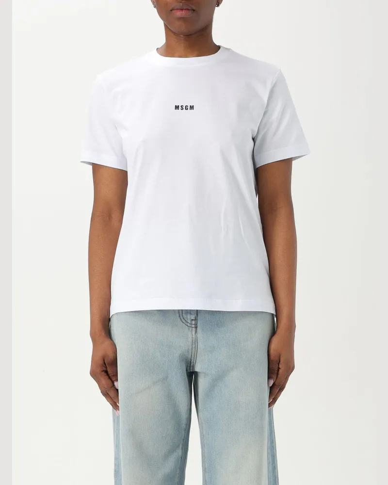MSGM T-shirt damen Weiß