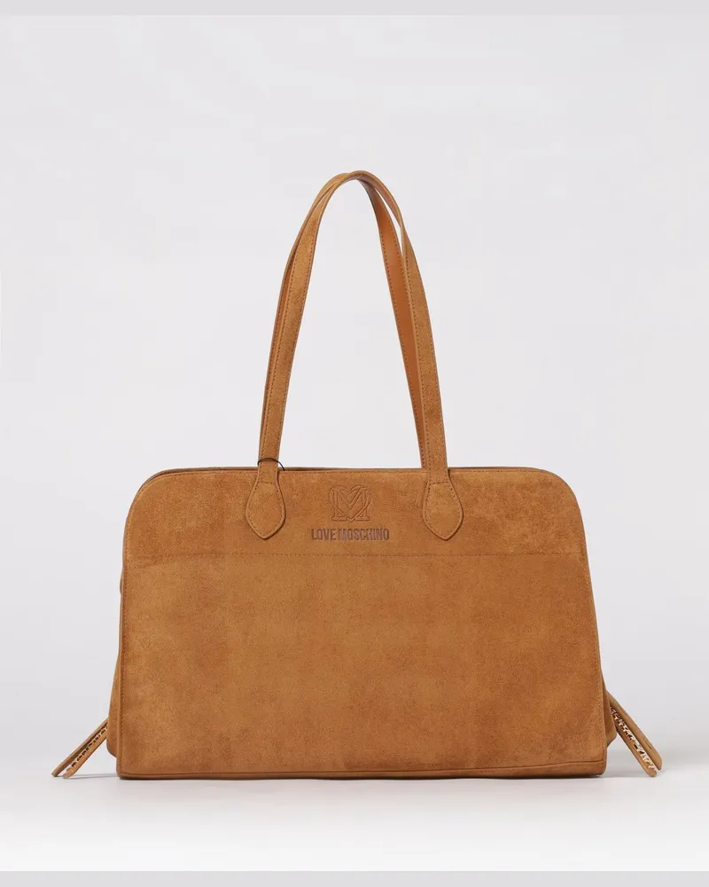 Moschino Schultertasche damen Braun