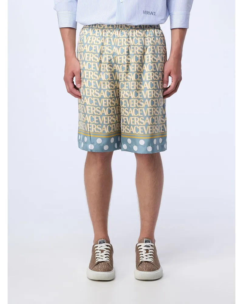 Versace Shorts herren Hellblau