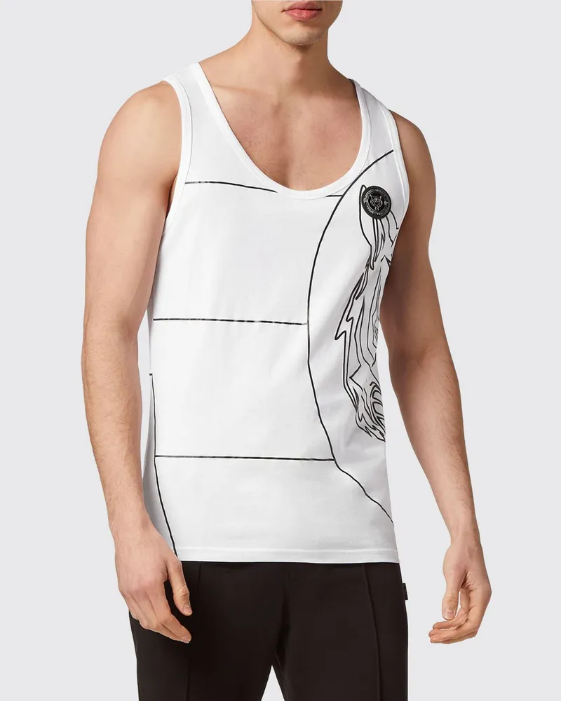 Philipp Plein Tank top herren Weiß