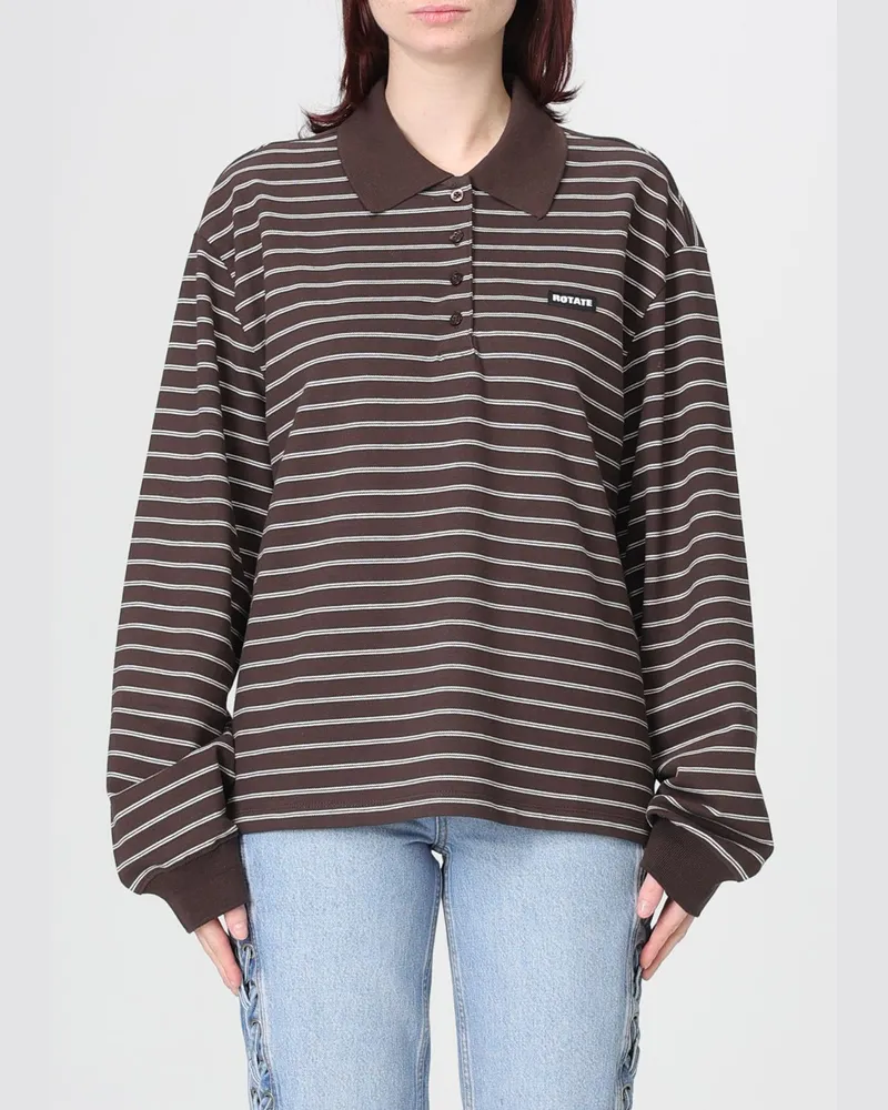 ROTATE Birger Christensen Polo damen Braun
