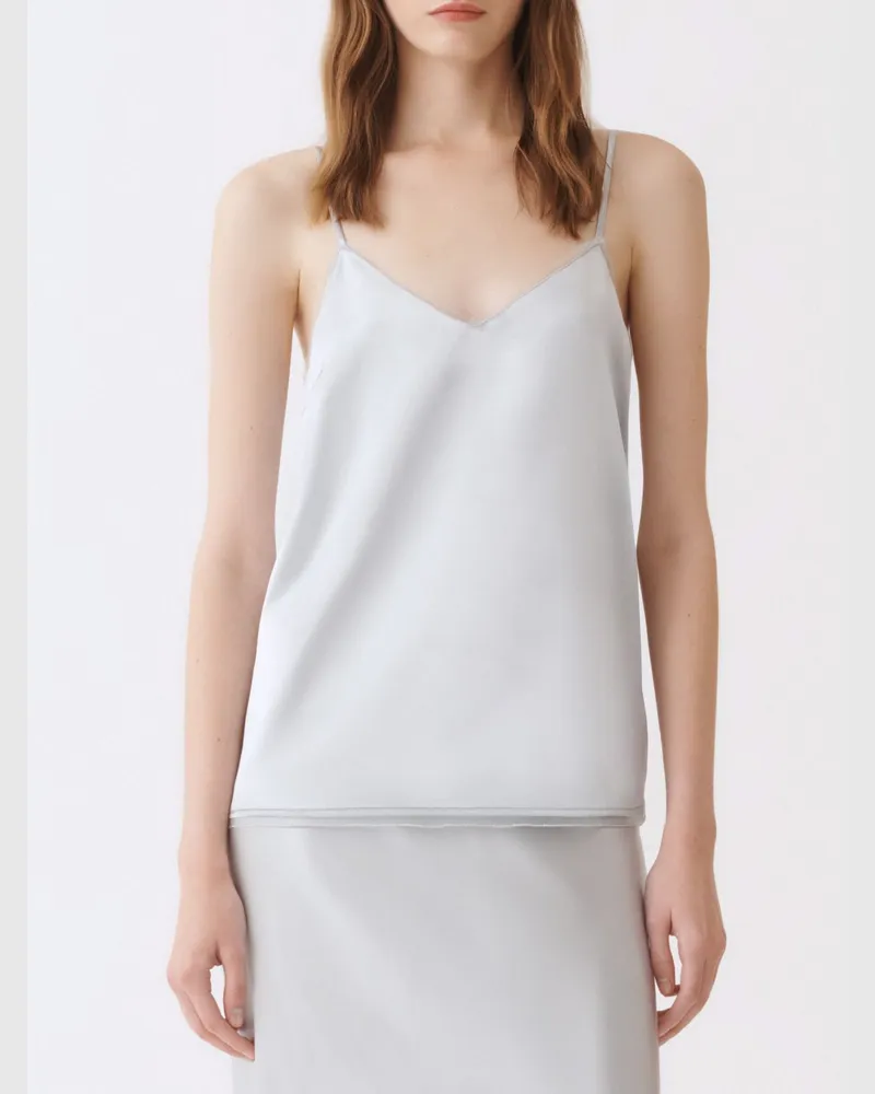 Fabiana Filippi Basic Top aus Viskose Magda Butrym Blau