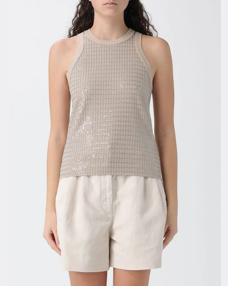 Brunello Cucinelli Top damen Beige