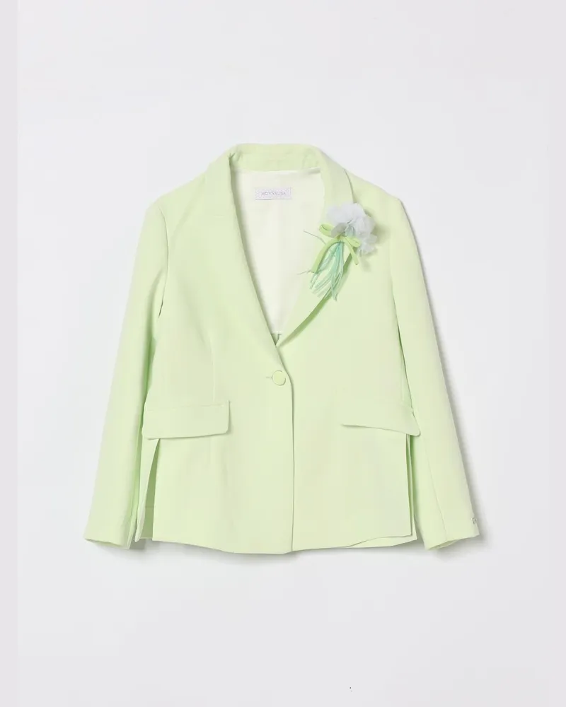 Monnalisa Einreihiger Blazer Limette