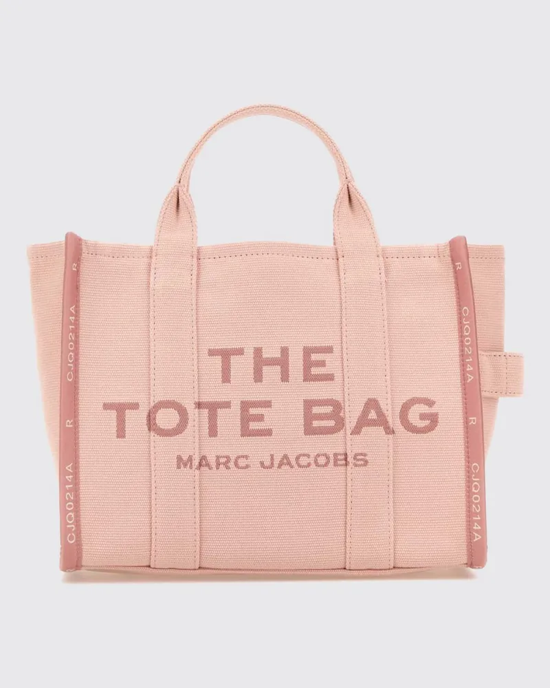 Marc Jacobs The Medium Tote Bag von aus Canvas mit kontrastierendem Logo Pink