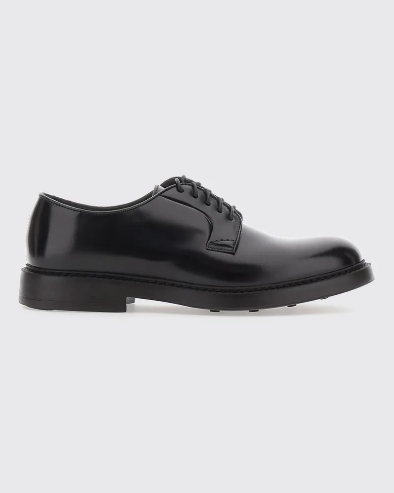 Doucal´s Derby-Schuhe aus weinrotem, gebürstetem Kalbsleder mit Gummisohle Braun