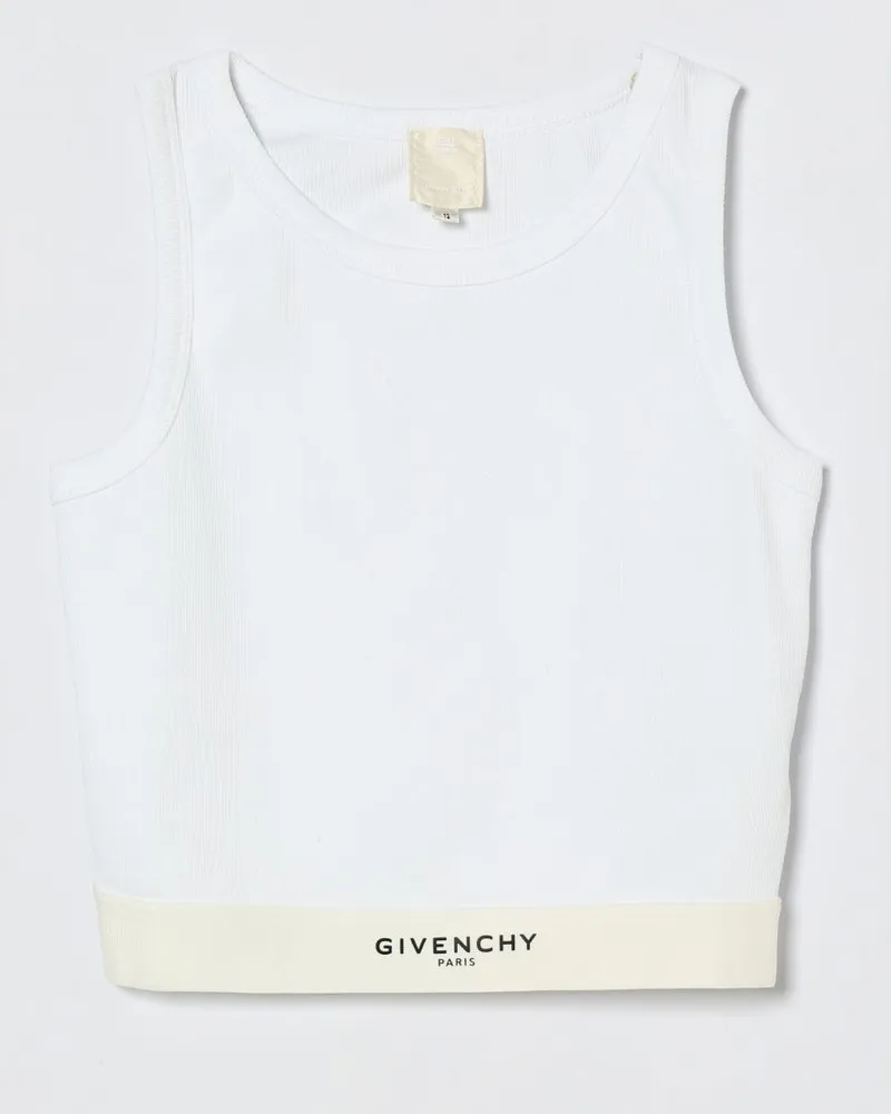 Givenchy Baumwoll-Tanktop mit Logo Weiß