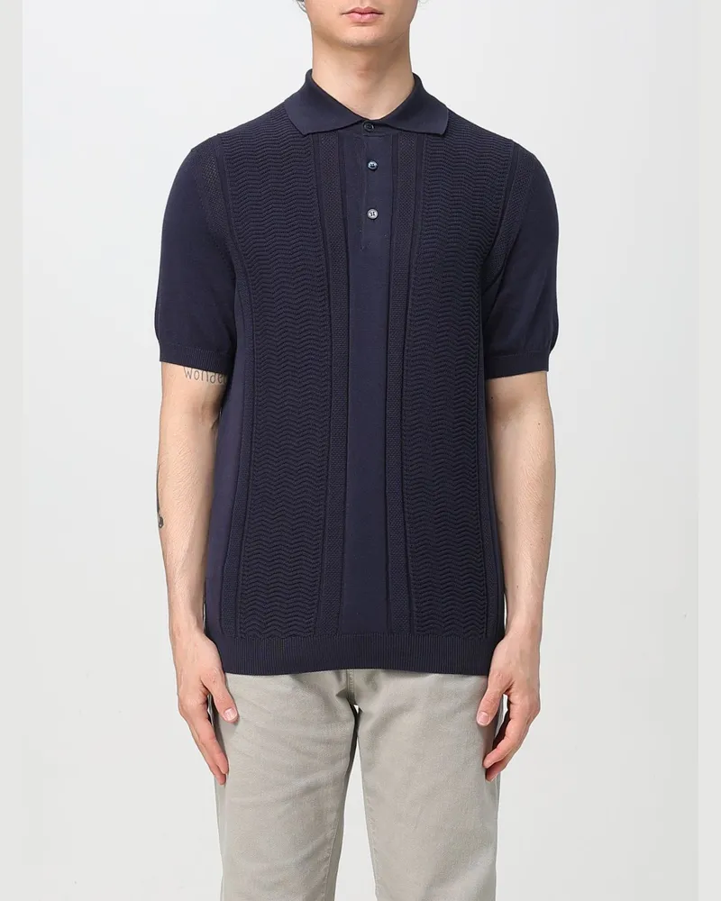 Brunello Cucinelli Polo herren Blau