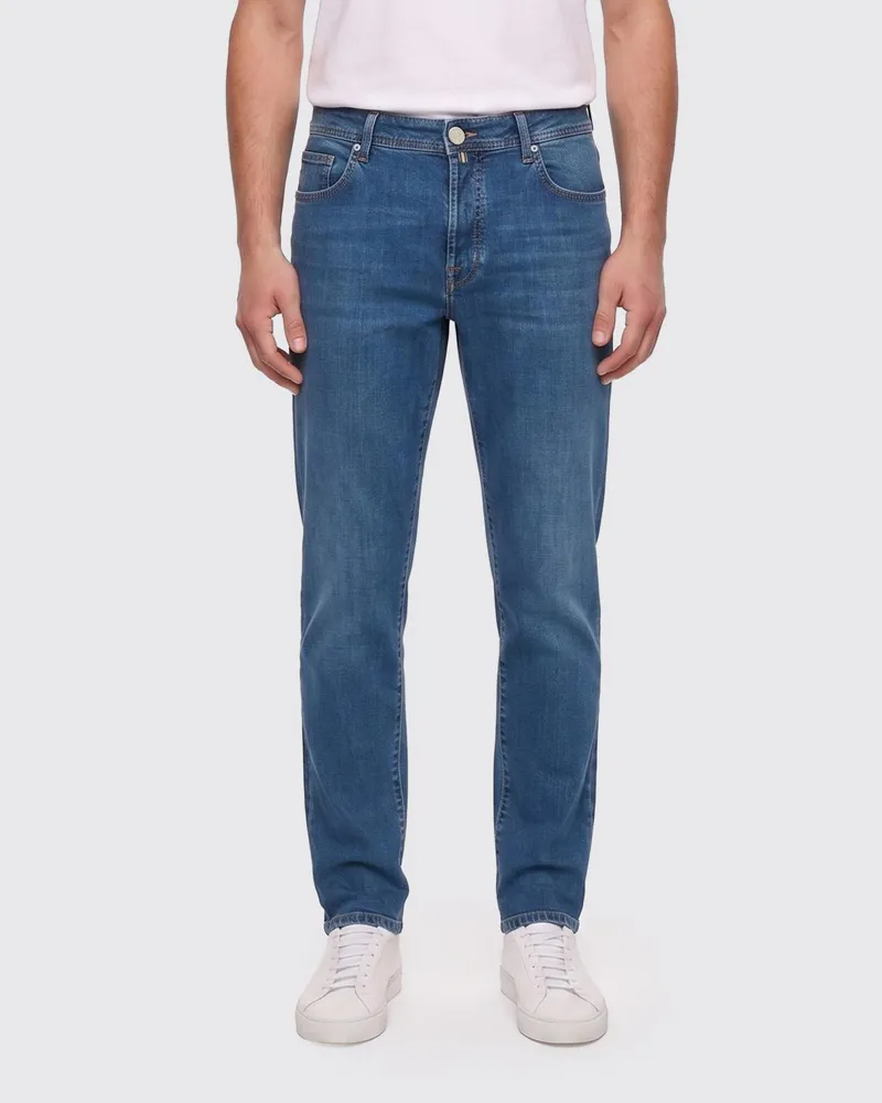 Jacob Cohën Skinny Fit Jeans aus Denim Blau