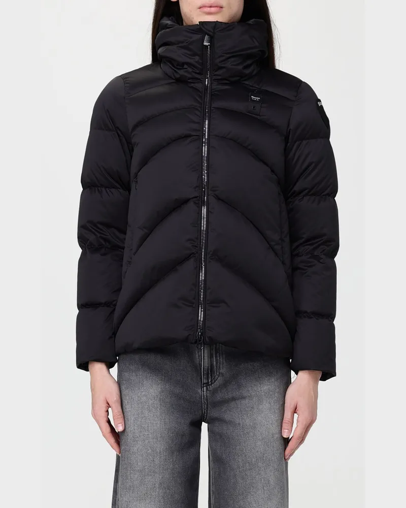 Blauer Jacke damen Schwarz