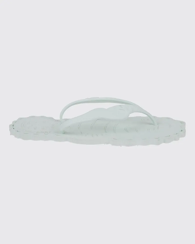 Zimmermann Seafoam Flip-Flop-Sandalen von aus Gummi mit niedrigem Absatz und offener Spitze Hellblau