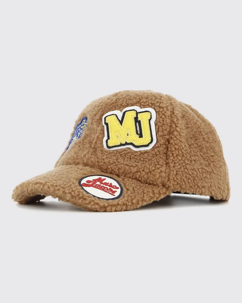 Marc Jacobs Beige Fleece-Baseballkappe für Jungen von mit Logo-Patch Beige