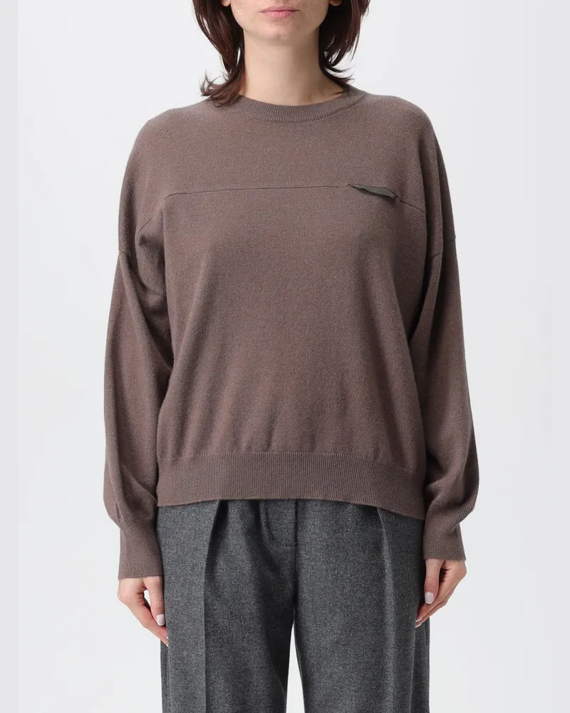 Brunello Cucinelli Pullover damen Kakao