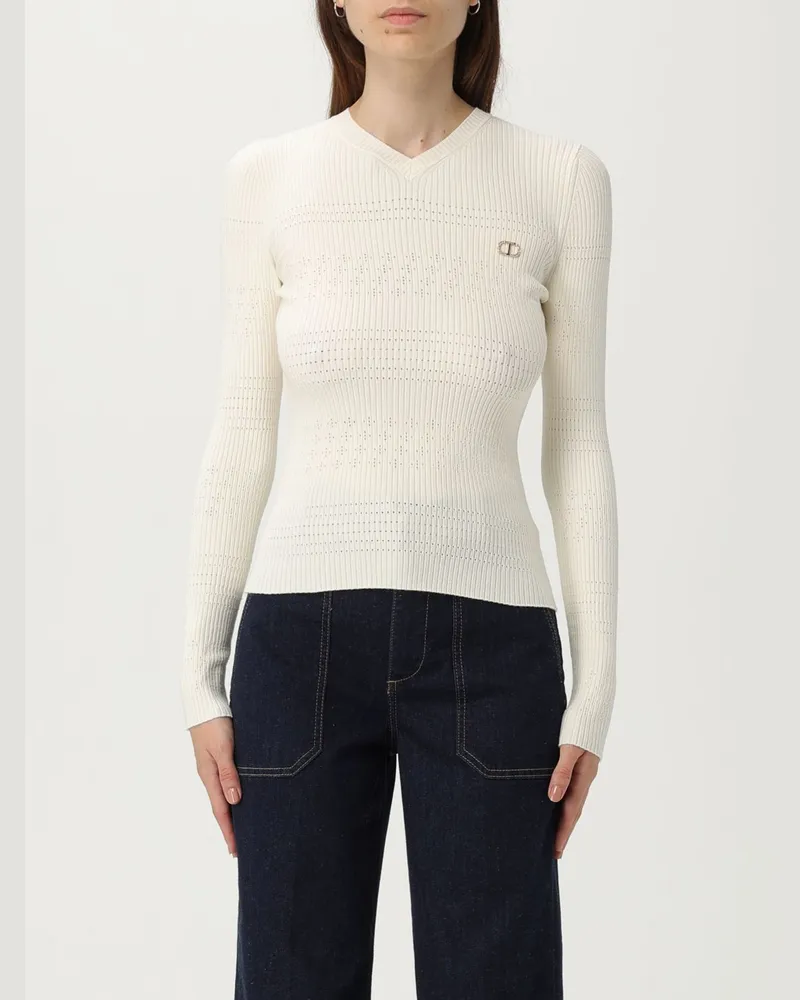 Twin-Set Pullover damen Weiß