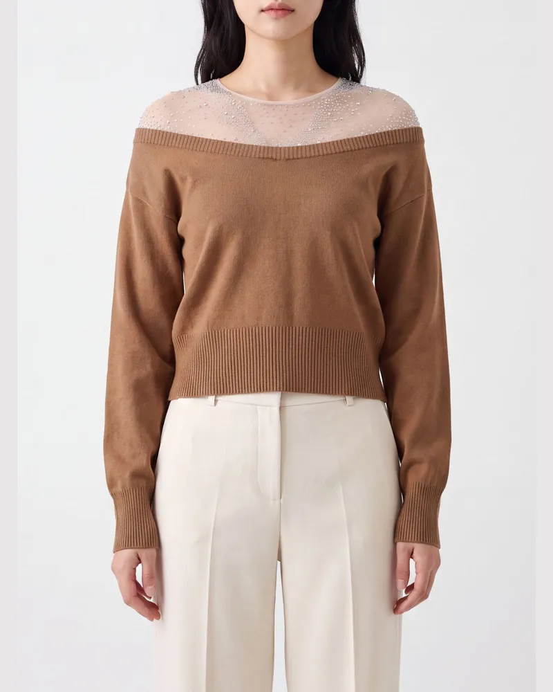 Giuseppe di Morabito Pullover damen Braun