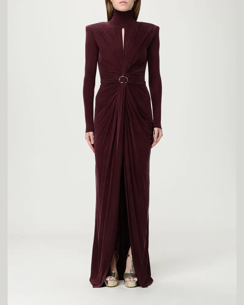 Elisabetta Franchi Kleider damen Burgunderrot