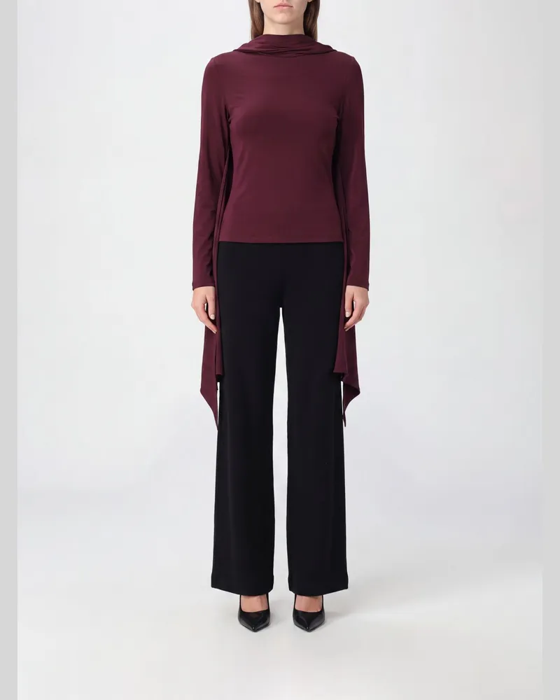 ROTATE Birger Christensen T-shirt damen Burgunderrot