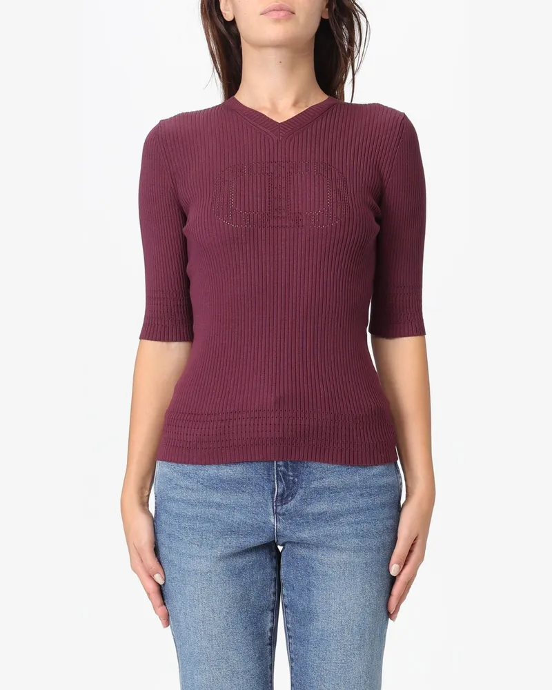 Twin-Set Top damen Weinrot