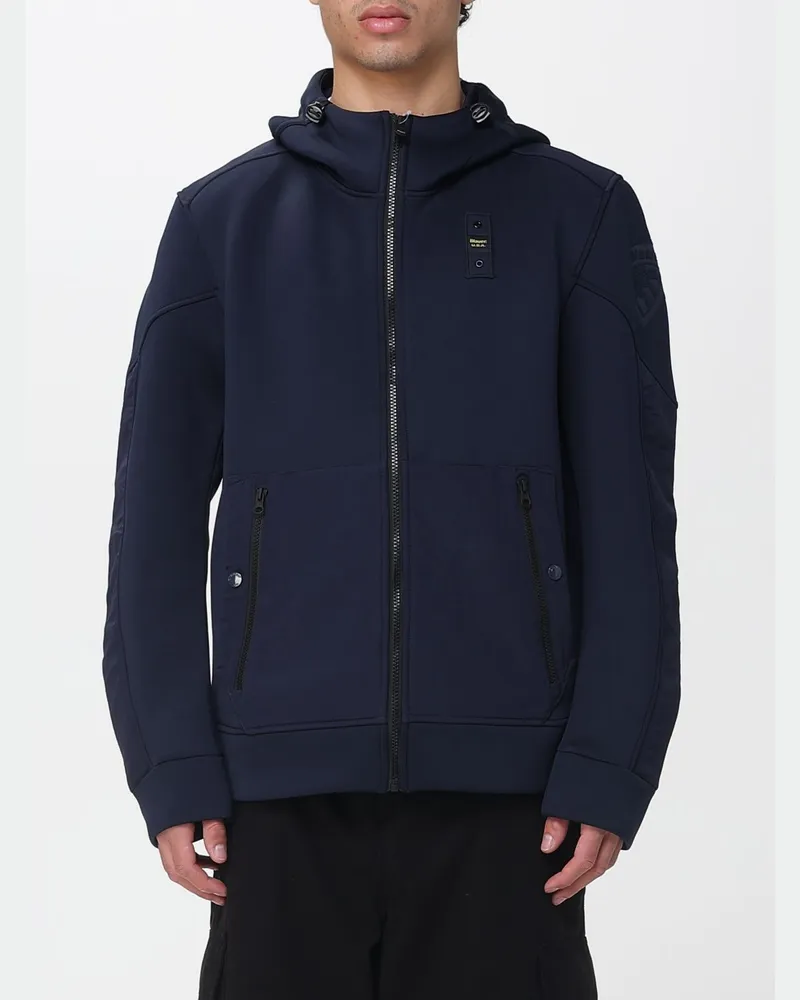 Blauer Sweatshirt herren Blau