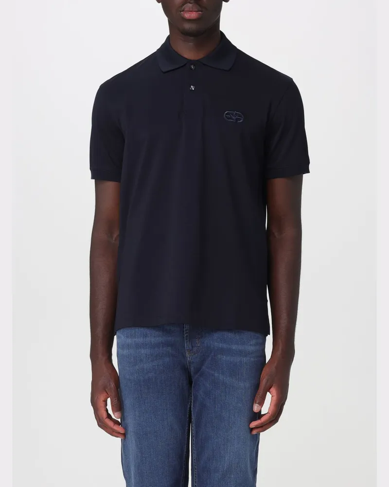 Emporio Armani Polo herren Blau