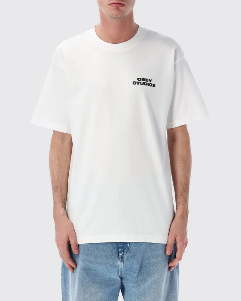 Obey T-shirt herren Weiß