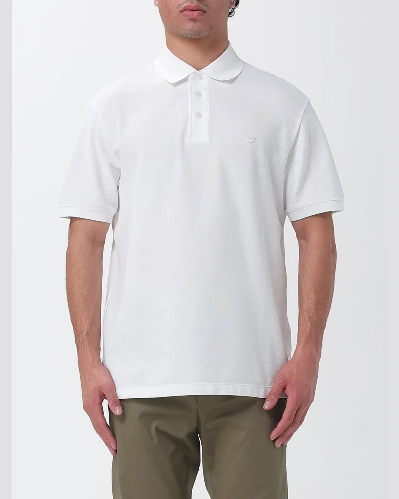 Emporio Armani Baumwoll-Polohemd Weiß