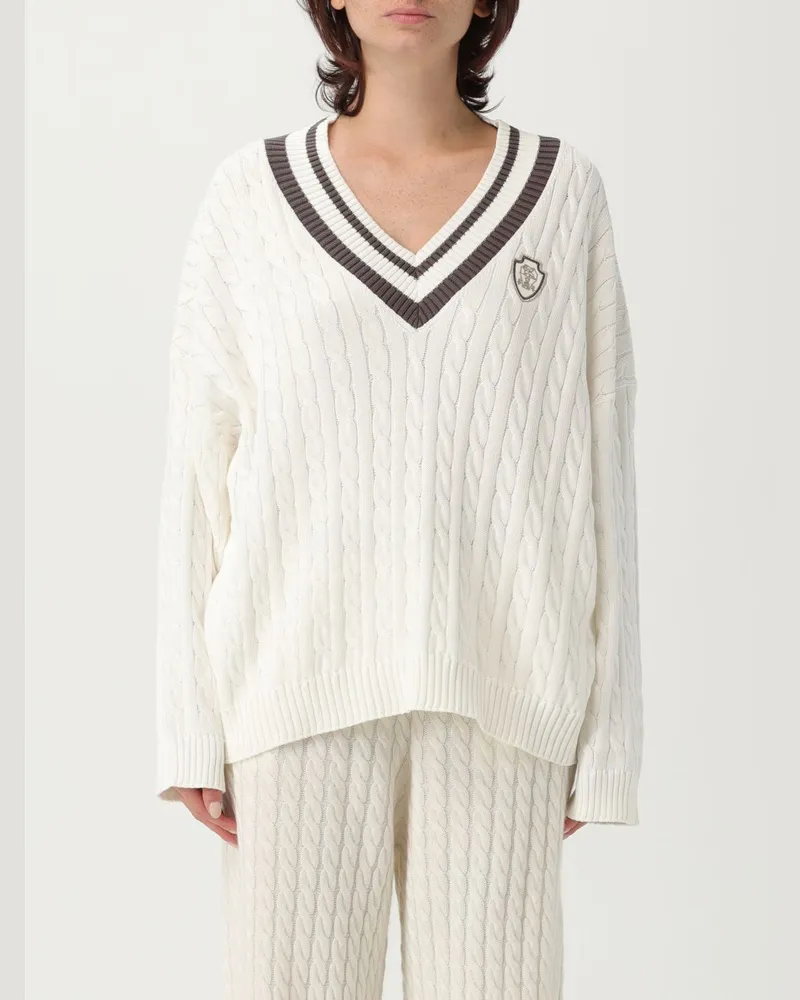 Brunello Cucinelli Strickjacke damen Weiß