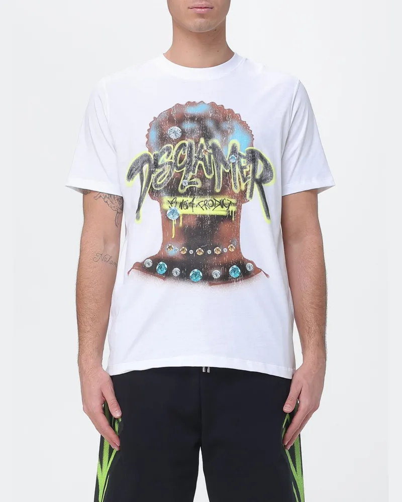 DISCLAIMER T-shirt herren Weiß