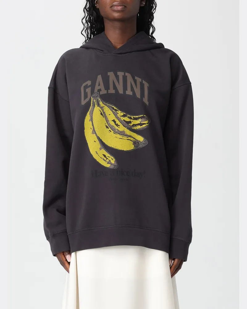 Ganni Sweatshirt damen Charcoal