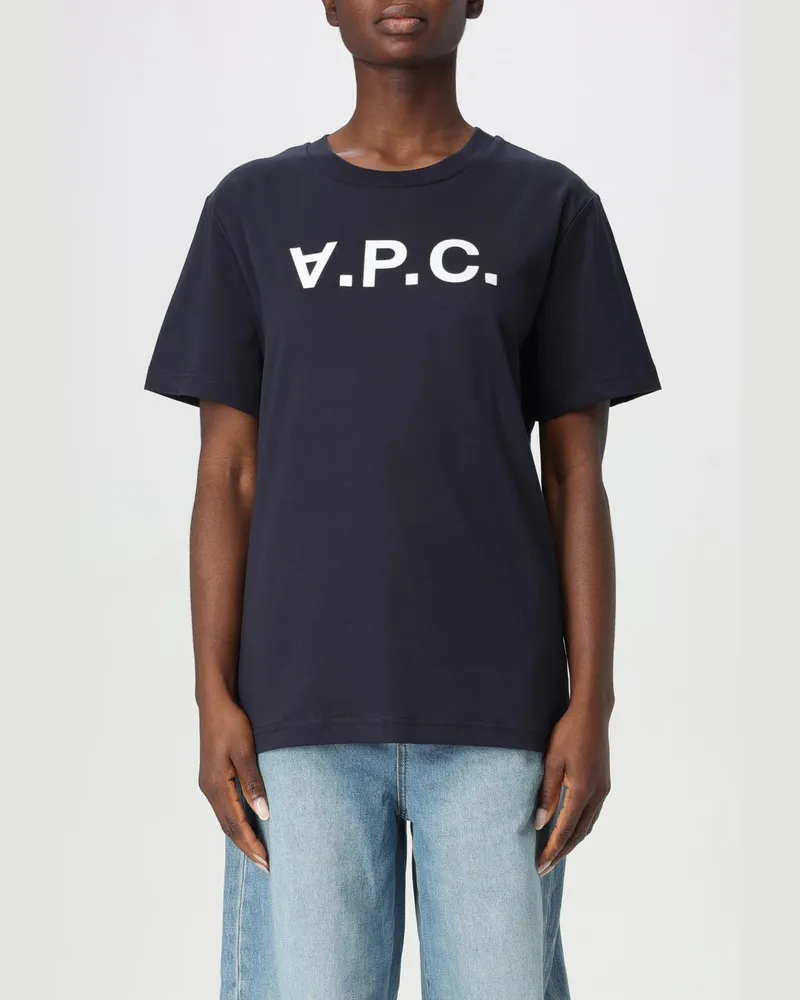 A.P.C. T-shirt damen Blau