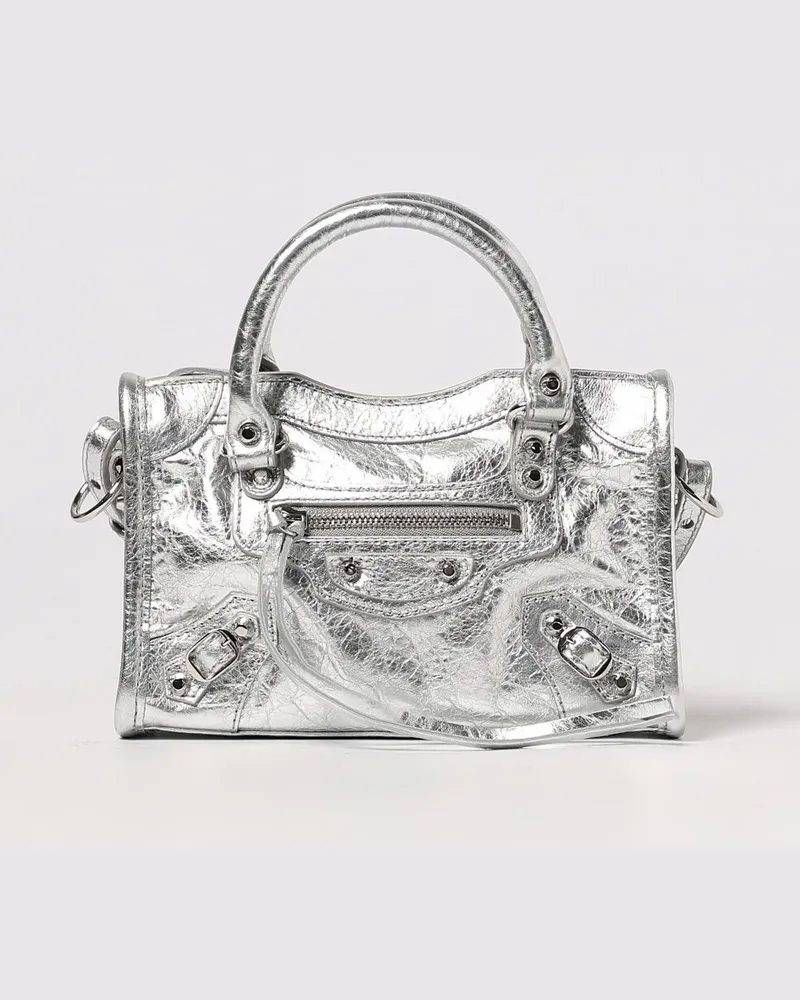 Balenciaga Schultertasche damen Silber