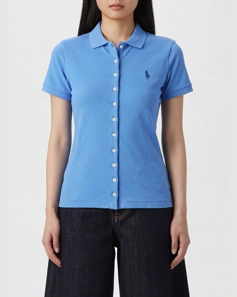 Ralph Lauren Hemdbluse damen Hellblau