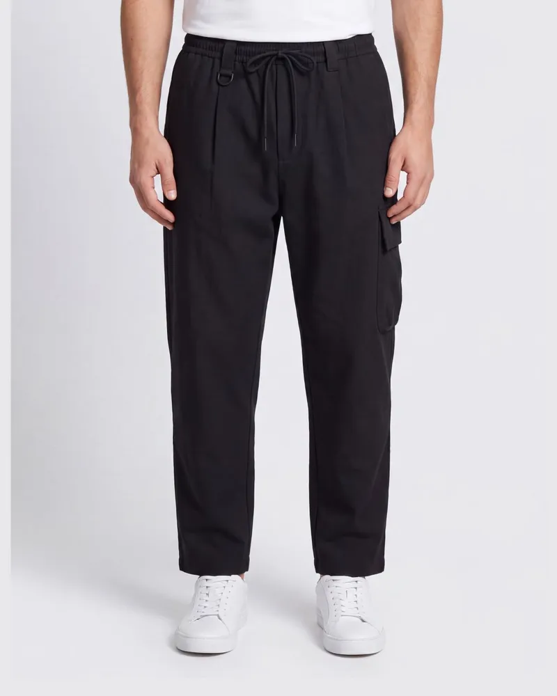 Y-3 Cargohose aus recyceltem Funktionsstoff mit Kordelzug und Taschen Schwarz