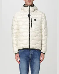 Blauer Jacke Weiss